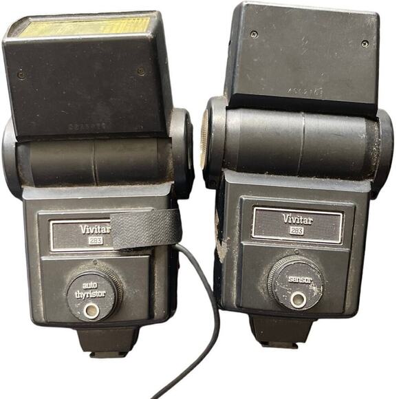 Vivitar SB-4 283 Auto Thyristor + Sensor Shoe Mount Flexible Arm Camera Flash - Picture 2 of 8